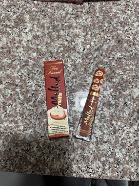 Too Faced Melted Matte Liquid Lipstick - Warm Brown with Gold Accents